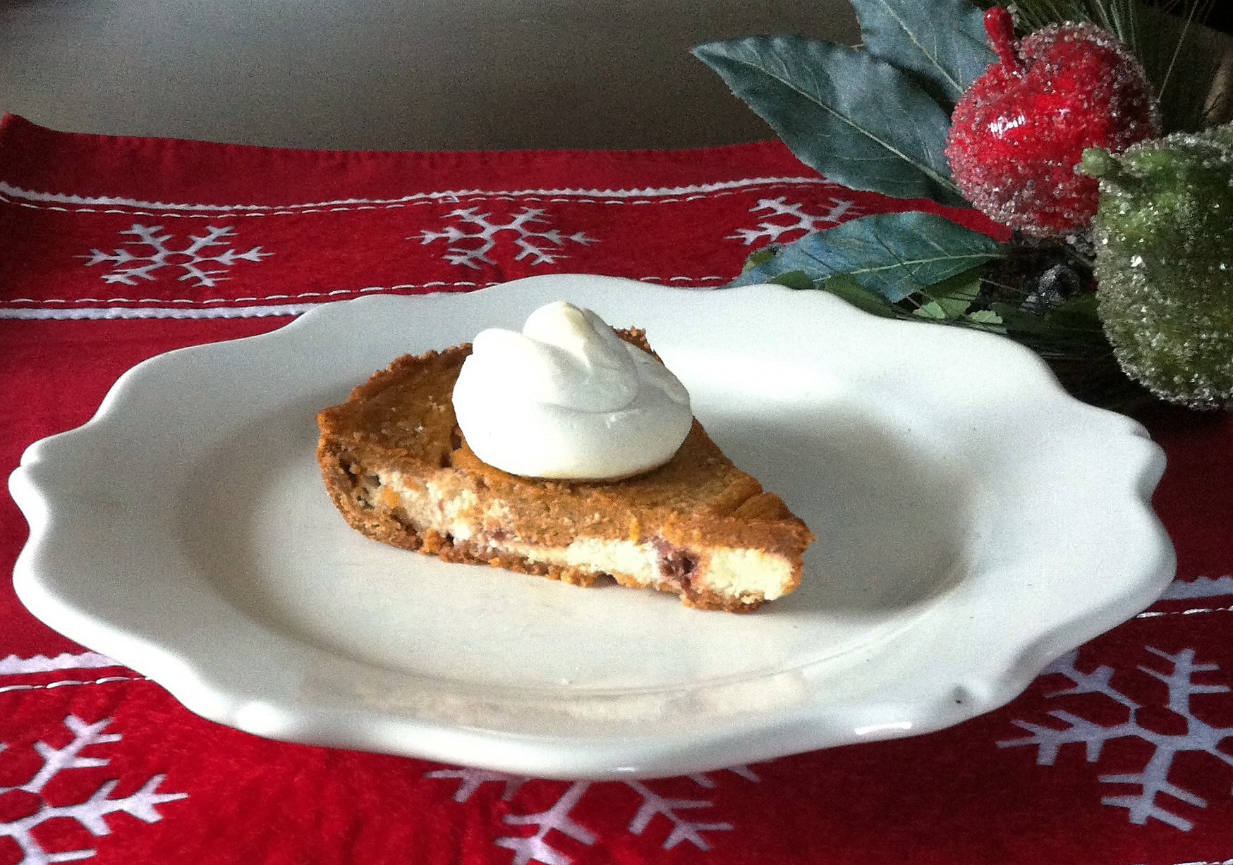 The Christmas Jam Pumpkin/Cheesecake Pie