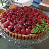 Dart Chocolate Raspberry Cheese Tart